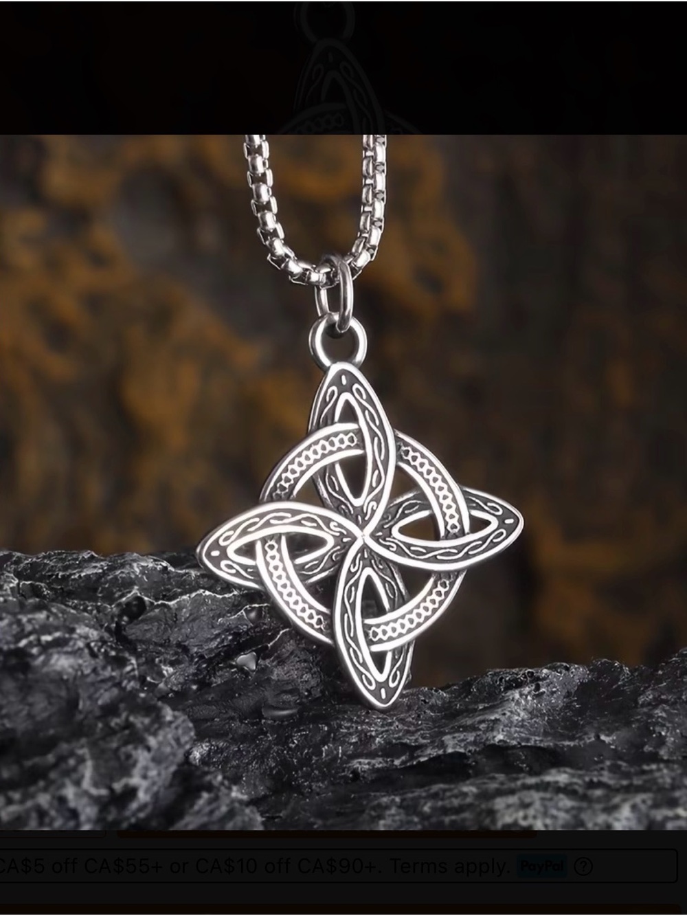 ⭐️ Celtic Knot Pendant Necklace New